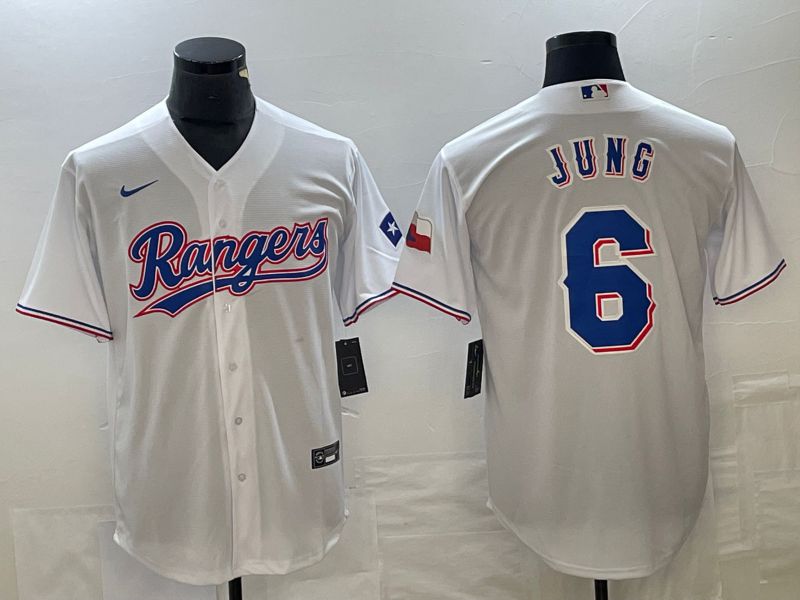 Men Texas Rangers #6 Jung White Game Nike 2023 MLB Jersey style 1->texas rangers->MLB Jersey